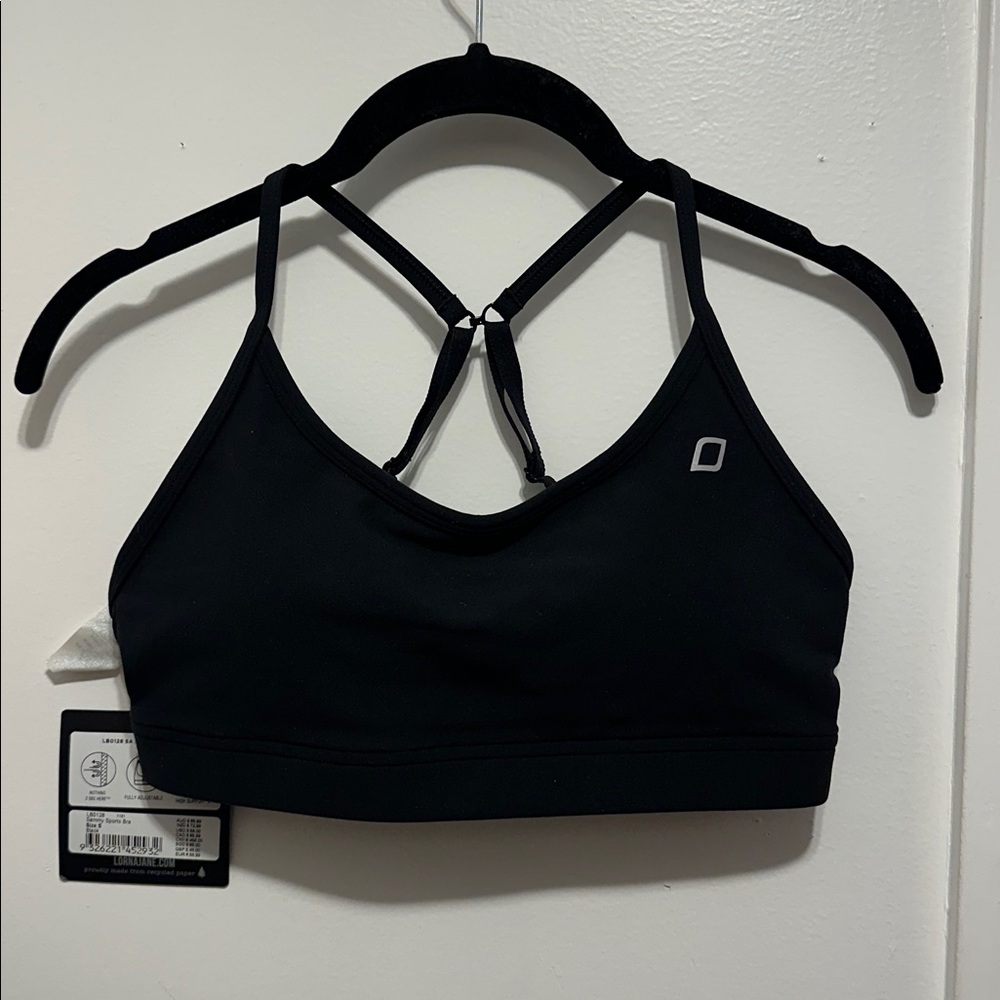 NWT Lorna Jane Black Sammy Sports Bra